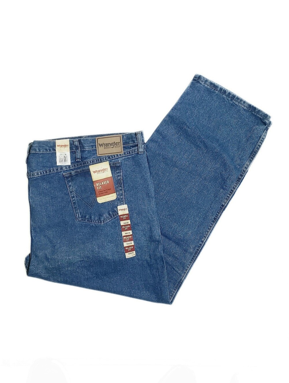 Wrangler Rugged Wear Mens BIG Relaxed Fit Jeans 54W x 30L Antique Indigo NWT